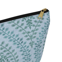 Mumbai Lace Accessory Pouch w T-bottom in Aqua